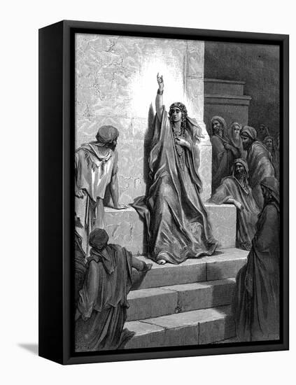 Deborah, Hebrew Prophetess and Judge, 1866-Gustave Doré-Framed Stretched Canvas