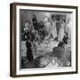 Debs of Omaha Aspire to be Queen: Last Years Queen and Her Court Look over Ballgowns-Herbert Gehr-Framed Photographic Print