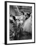 Debutante Actress Tina L. Meyer Changing Clothes Backstage in Dressing Room-Nina Leen-Framed Premium Photographic Print