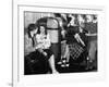 Debutantes with Dates at Local Malt Shop, Drinking Milkshakes-William C^ Shrout-Framed Photographic Print