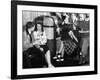 Debutantes with Dates at Local Malt Shop, Drinking Milkshakes-William C^ Shrout-Framed Photographic Print