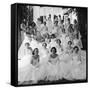 Debutants at Summer Party-Lisa Larsen-Framed Stretched Canvas