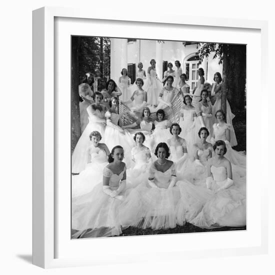 Debutants at Summer Party-Lisa Larsen-Framed Photographic Print