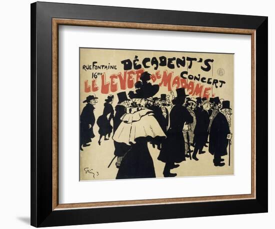 Decadent's Concert,Le Lever De Madame. Poster-Jules-Alexandre Grün-Framed Giclee Print