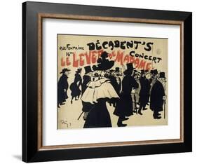 Decadent's Concert,Le Lever De Madame. Poster-Jules-Alexandre Grün-Framed Giclee Print