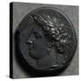 Decadrachm from Syracuse and Signed Euinetos, Depicting Artemis, Ancient Greek Coins-null-Stretched Canvas