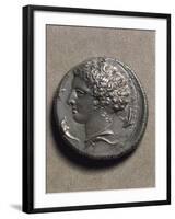 Decadrachm of Syracuse Depicting a Female Head-null-Framed Giclee Print