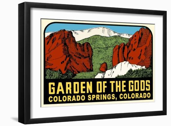 Decal for Garden of the Gods, Colorado Springs-null-Framed Art Print