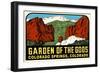 Decal for Garden of the Gods, Colorado Springs-null-Framed Art Print