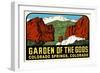 Decal for Garden of the Gods, Colorado Springs-null-Framed Art Print