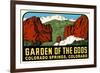 Decal for Garden of the Gods, Colorado Springs-null-Framed Art Print