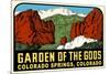 Decal for Garden of the Gods, Colorado Springs-null-Mounted Art Print