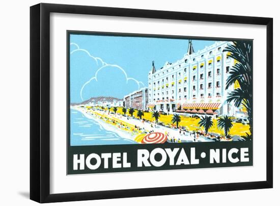 Decal for Hotel Royal, Nice France-null-Framed Art Print