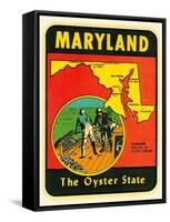 Decal for Maryland-null-Framed Stretched Canvas