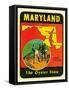 Decal for Maryland-null-Framed Stretched Canvas
