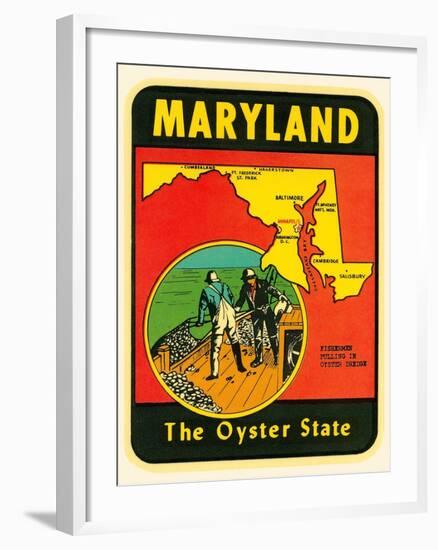 Decal for Maryland-null-Framed Art Print