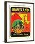 Decal for Maryland-null-Framed Art Print