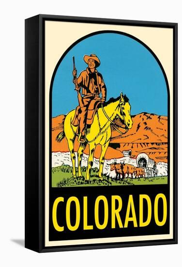 Decal of Colorado-null-Framed Stretched Canvas