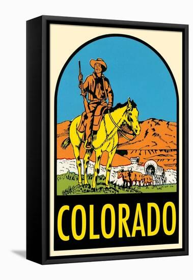 Decal of Colorado-null-Framed Stretched Canvas