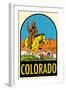 Decal of Colorado-null-Framed Art Print