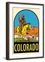 Decal of Colorado-null-Framed Art Print