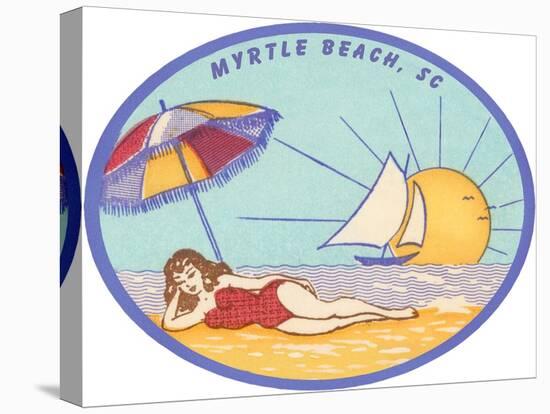 Decal of Myrtle Beach-null-Stretched Canvas