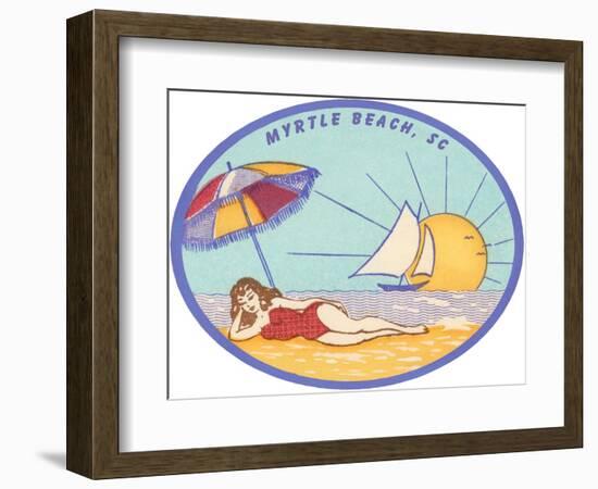 Decal of Myrtle Beach-null-Framed Art Print