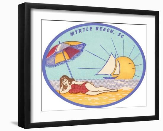 Decal of Myrtle Beach-null-Framed Art Print