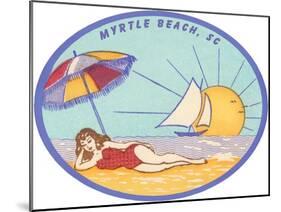 Decal of Myrtle Beach-null-Mounted Art Print