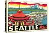 Decal of Seattle-null-Stretched Canvas