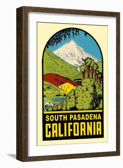 Decal of South Pasadena, California-null-Framed Art Print