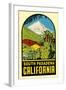 Decal of South Pasadena, California-null-Framed Art Print