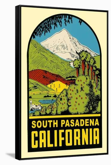 Decal of South Pasadena, California-null-Framed Stretched Canvas