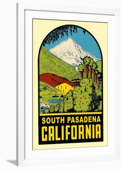 Decal of South Pasadena, California-null-Framed Art Print