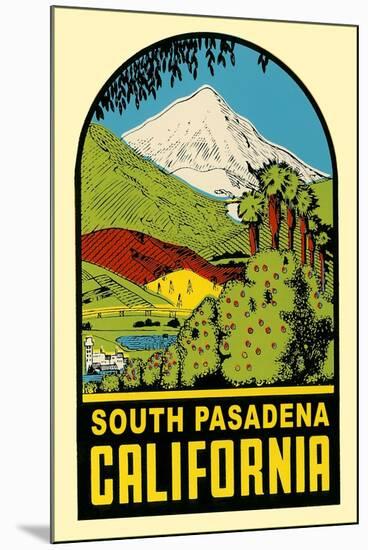Decal of South Pasadena, California-null-Mounted Art Print