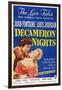 Decameron Nights, from Left: Louis Jourdan, Joan Fontaine, 1953-null-Framed Art Print