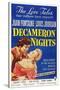 Decameron Nights, from Left: Louis Jourdan, Joan Fontaine, 1953-null-Stretched Canvas