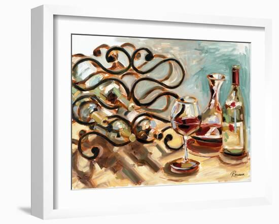 Decanter and Wine-Heather A. French-Roussia-Framed Art Print