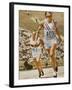 Decathlon: Charles (USA) Placed 4th in the 100 Metres-null-Framed Photographic Print