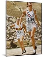 Decathlon: Charles (USA) Placed 4th in the 100 Metres-null-Mounted Photographic Print