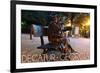 Decatur, Georgia - Bench Statue-Lantern Press-Framed Premium Giclee Print