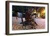 Decatur, Georgia - Bench Statue-Lantern Press-Framed Art Print