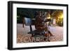 Decatur, Georgia - Bench Statue-Lantern Press-Framed Art Print