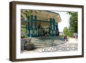 Decatur, Georgia - Pavilion-Lantern Press-Framed Art Print