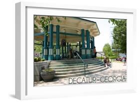 Decatur, Georgia - Pavilion-Lantern Press-Framed Art Print