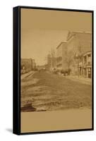 Decatur Street, Masonic Hall, and Trout House-George N. Barnard-Framed Stretched Canvas