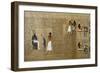 Deceased Being Escorted by Anubis and Deceased before Osiris-null-Framed Giclee Print