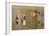 Deceased Being Escorted by Anubis and Deceased before Osiris-null-Framed Giclee Print