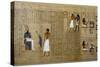 Deceased Being Escorted by Anubis and Deceased before Osiris-null-Stretched Canvas