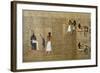 Deceased Being Escorted by Anubis and Deceased before Osiris-null-Framed Giclee Print